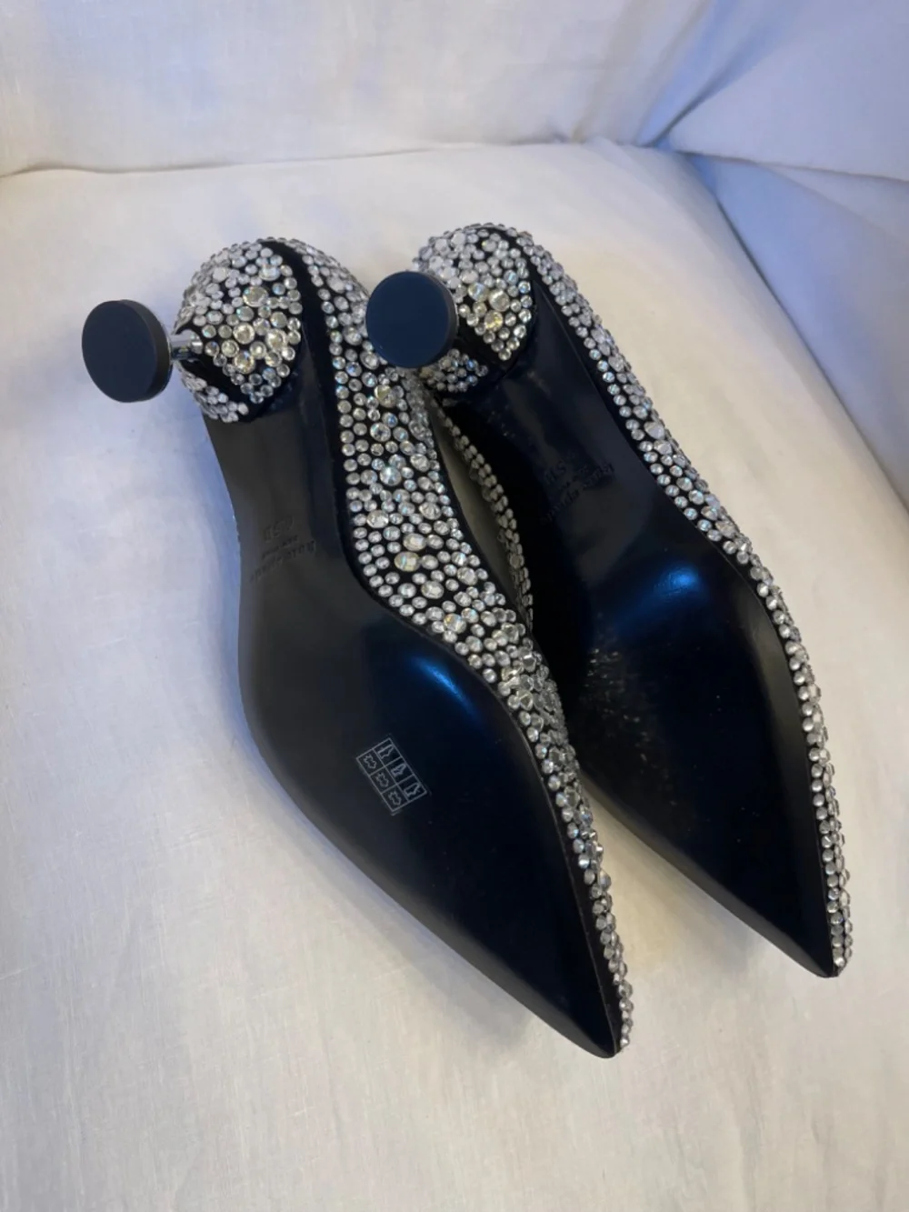 Kate Spade, New York, Crystal designer heels, new, size 6.5